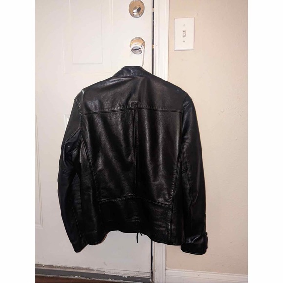 Polo Ralph Lauren Lambskin Café Racer Leather Jacket - Picture 6 of 13